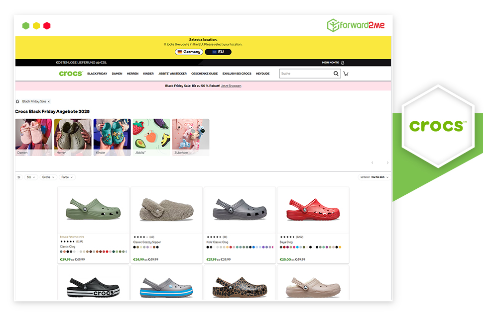 Crocs Black Friday 2025